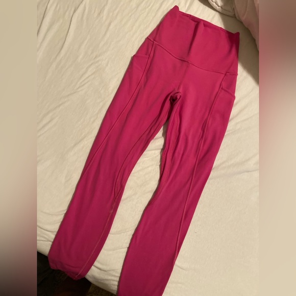 Lululemon Align with pockets 25” hot pink - Picture 2 of 2